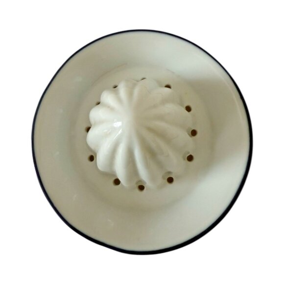 Small Vintage Juicer Ceramic Porcelain Blue White Teapot Spout Lemon Lime - Picture 7 of 11